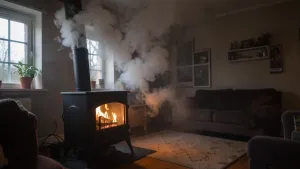Dym z pieca cofa się do mieszkania