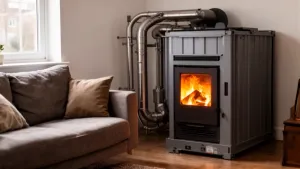 Mały piec co do mieszkania