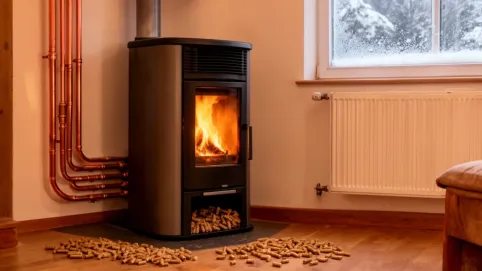 Piec na pellet do mieszkania 50m2 z płaszczem wodnym