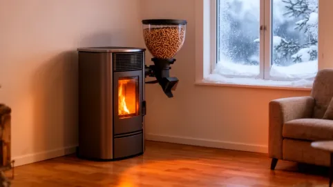 Piec na pellet z podajnikiem do mieszkania 50m2